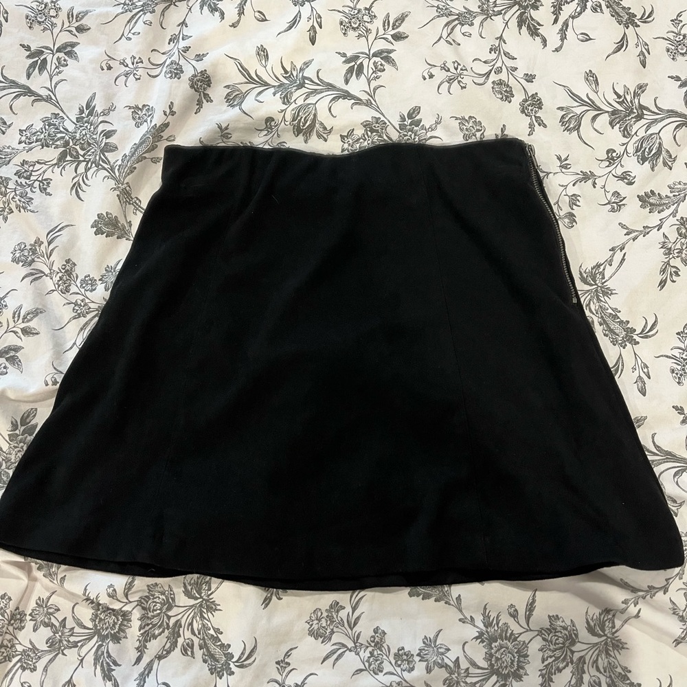 John Galt Suede Black Skirt